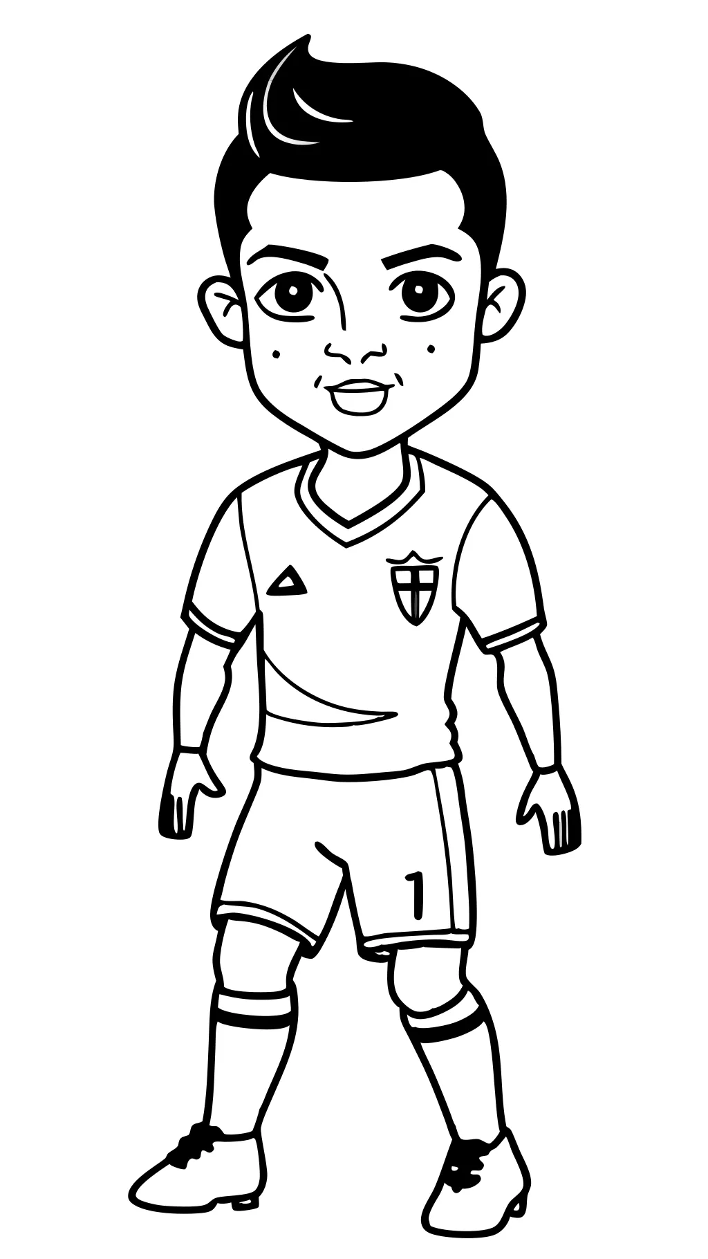 Página para colorear de Ronaldo Jersey